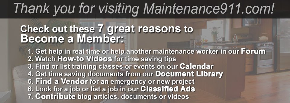 7 reasons to become a member of Maintenance911